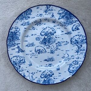 Vintage Disney Winnie the Pooh Toile Stoneware dinner plate Pooh’s house